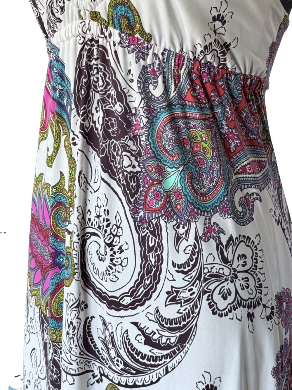 🌈 Veronica M Vibrant Paisley Halter Maxi Dress 🌈 - Picture 7 of 9